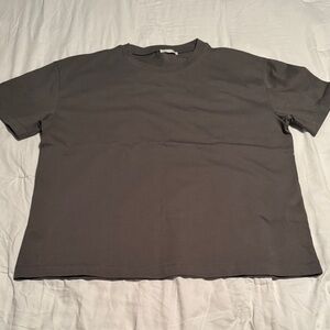 Zara Men's Charcoal Short Sleeve Tee